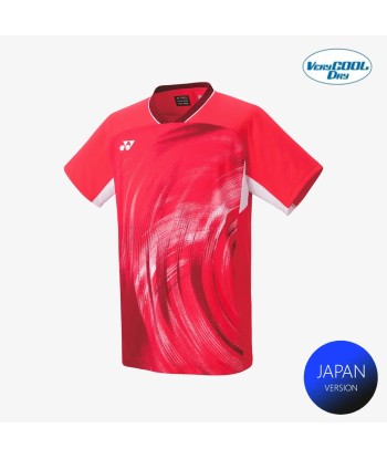 Yonex Men's Crew Neck Tournament Shirt 10568PR (Pearl Red) chez Cornerstreet bien 