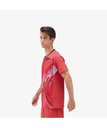 Yonex Men's Crew Neck Tournament Shirt 10568PR (Pearl Red) chez Cornerstreet bien 