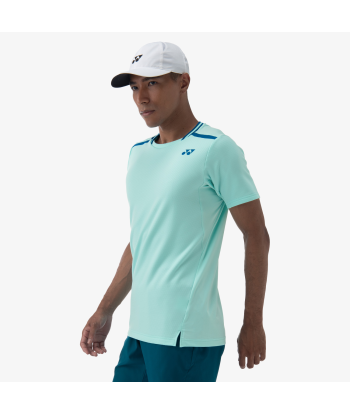 Yonex Men's Crew Neck Shirts 10559 (Cyan) de France