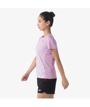 Yonex Women's Crew Neck Tournament Shirts 20738 (Mist Pink) 50% de réduction en Octobre 2024