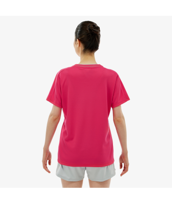 Yonex Women's Crew Neck Tournament Shirts 20814 (Bright Pink) en linge