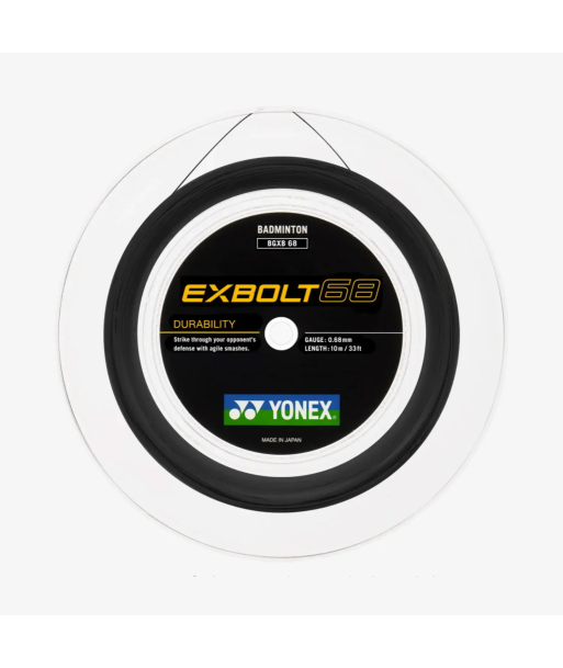 Yonex Exbolt 68 200m Badminton String (Black) ou a consommer sur place