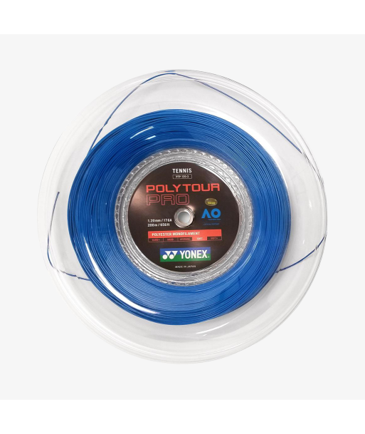 Yonex Polytour Pro 120 / 17 200m Tennis String Reel (Blue) store