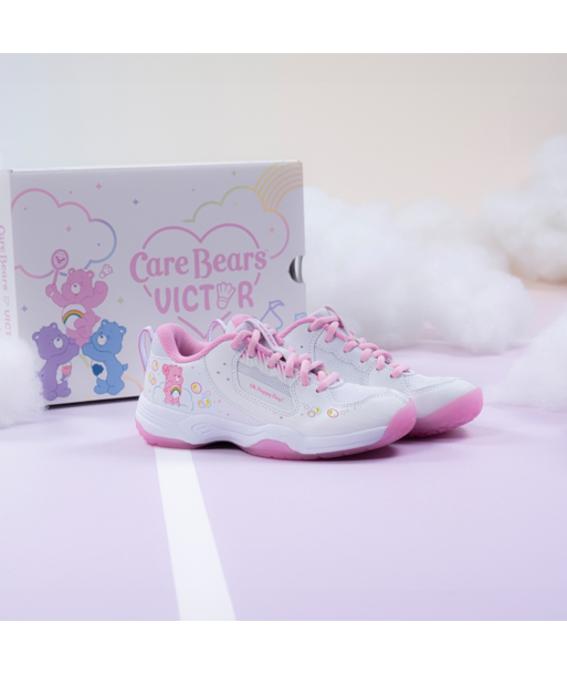 Victor x Care Bears Junior Court Shoes A-CBCJR AI (White/Pink) des créatures d'habitude