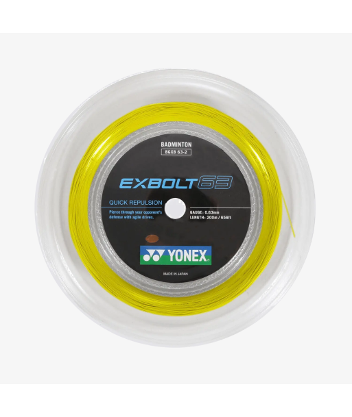 Yonex Exbolt 63 200m Badminton String (Yellow) français