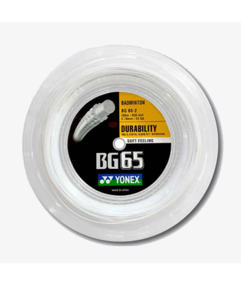 Yonex BG 65 200m Badminton String (White) Dans la société mordern