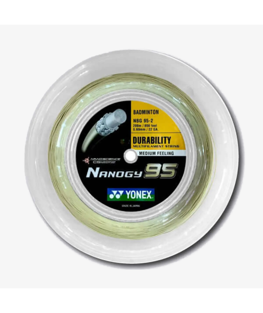 Yonex Nanogy 95 200m Badminton String (Cosmic Gold) en linge