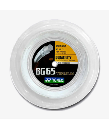 Yonex BG 65 Ti 200m Badminton String (White) de technologie