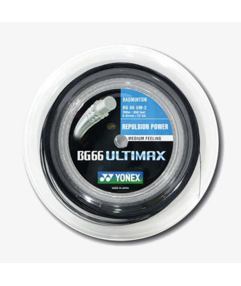 Yonex BG 66 Ultimax 200m Badminton String (Black) Toutes les collections ici