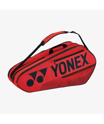 Yonex 42126 (Red) 6pk Team Badminton Tennis Racket Bag de France