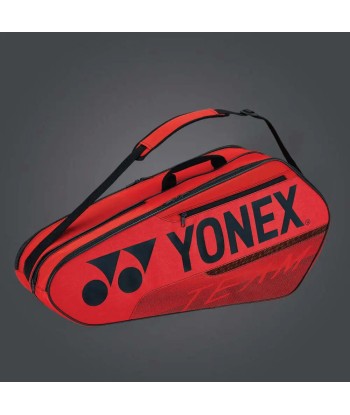 Yonex 42126 (Red) 6pk Team Badminton Tennis Racket Bag de France