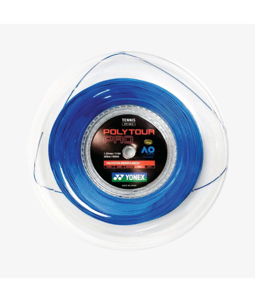 Yonex Polytour Pro 120 / 17 200m Tennis String Reel (Blue) du meilleur 