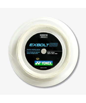 Yonex Exbolt 63 200m Badminton String (White) plus qu'un jeu 