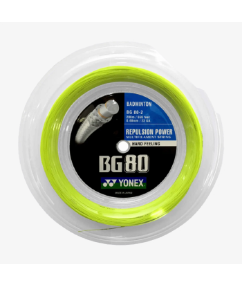 Yonex BG 80 200m Badminton String (Yellow) Le MVP de beaucoup