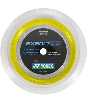 Yonex Exbolt 65 200m Badminton String (Yellow) à prix réduit toute l'année