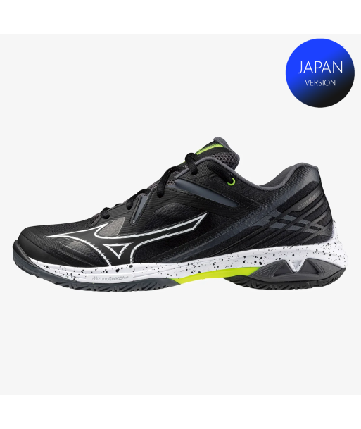 Mizuno Wave Claw 3 Wide (Black) brillant des détails fins