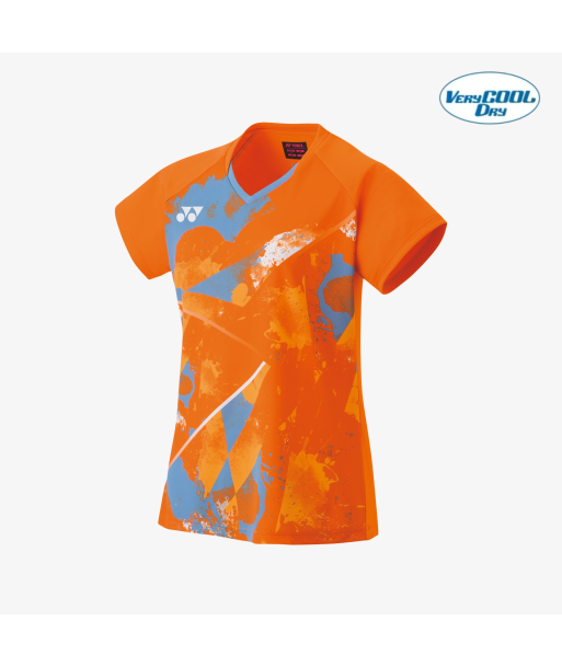 Yonex Women's Crew Neck Tournament Shirt 20771BOR (Bright Orange) en linge