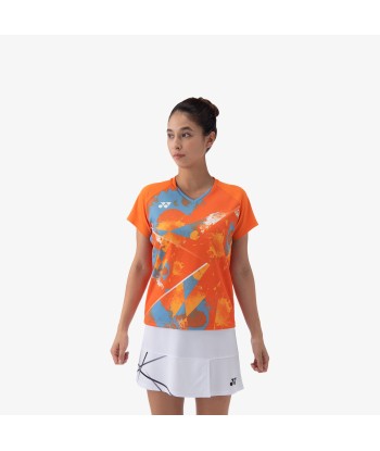 Yonex Women's Crew Neck Tournament Shirt 20771BOR (Bright Orange) en linge