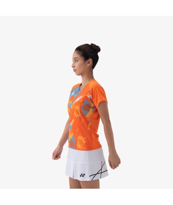 Yonex Women's Crew Neck Tournament Shirt 20771BOR (Bright Orange) en linge