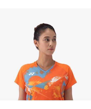 Yonex Women's Crew Neck Tournament Shirt 20771BOR (Bright Orange) en linge