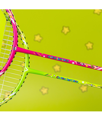 Victor x Crayon Shin Chan Racket Combo Set (ARS-CS-SET) Pre-Strung le concept de la Pate a emporter 